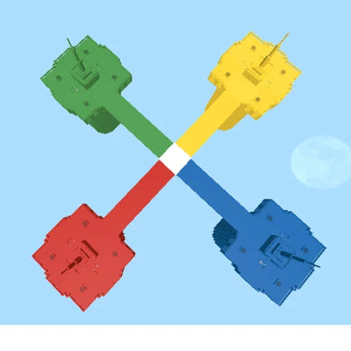Red vs Blue vs Yellow vs Green