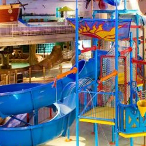 Color Block Bounce Castle Waterpark Playground