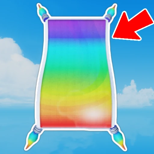 Cross Invisible Path for a RAINBOW CARPET!