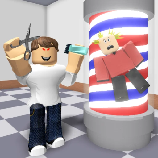 💈(NEW)Escape Evil BarberShop Obby!