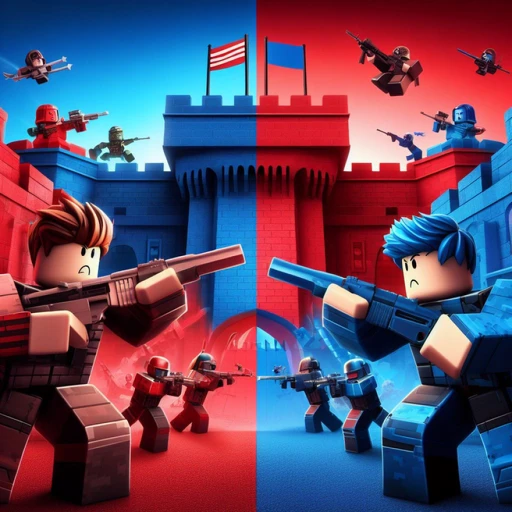 🏰 Red vs Blue - Gun Battle / Castle Wars 🏰