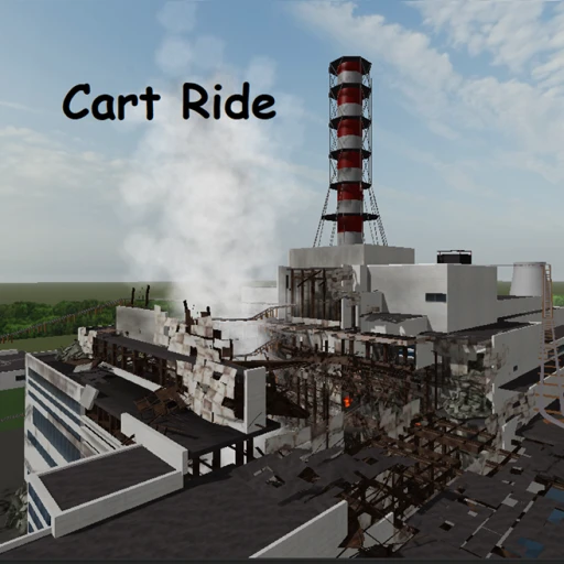 Cart Ride Around Chernobyl Reactor 4