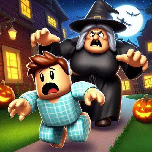 ESCAPE EVIL WITCH! (SCARY OBBY!)