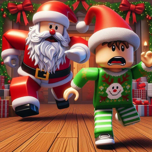 EVIL SANTA ESCAPE! (CHRISTMAS OBBY!)