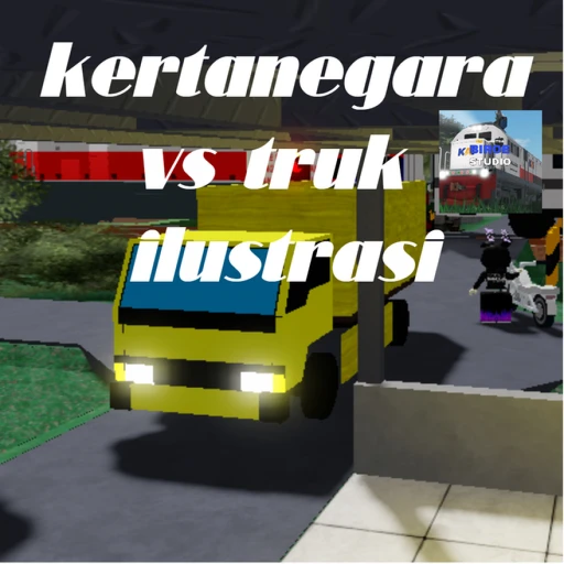 kertanegara vs truk ilustrasi
