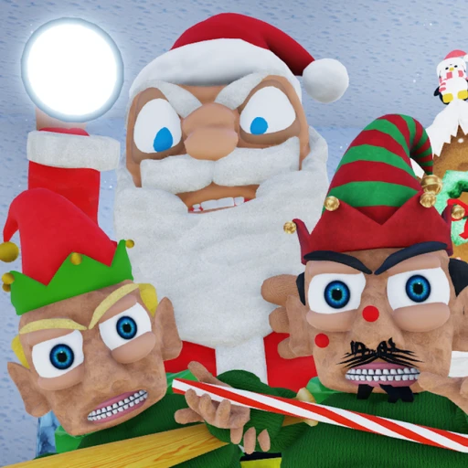 EVIL SANTA ELF FACTORY ESCAPE!  (CHRISTMAS OBBY!)