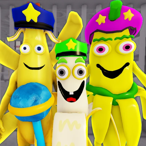 BANANA POLICE FAMILY PRISON RUN ESCAPE! (Obby)