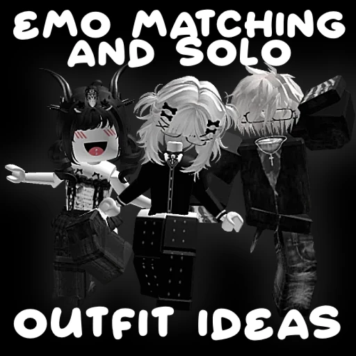 [🖤] Emo Matching and Solo outfit ideas