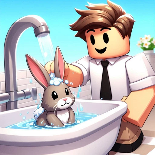 Bunny Bathing Tycoon 🧽