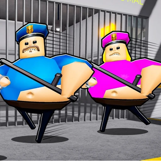 [💜NEW!] POLICE GIRL BARRY PRISON RUN Obby