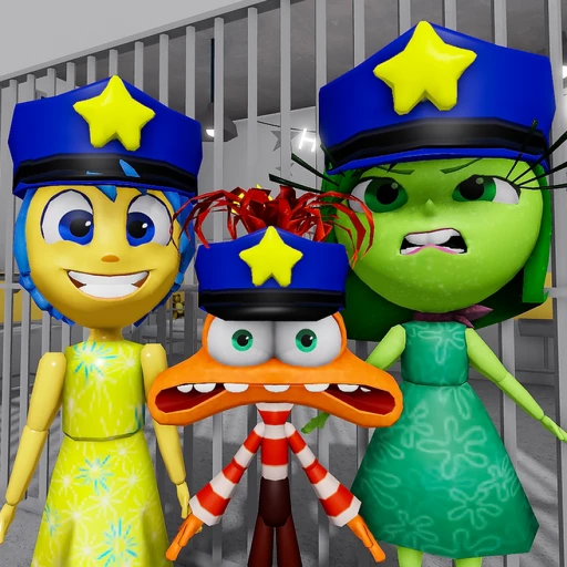 EMOTIONS POLICE FAMILY PRISON RUN ESCAPE! (Obby)