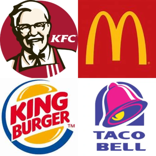 Kfc Wendys Mcdonalds Popeyes Burger King Taco Bell