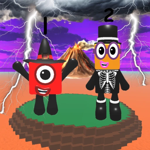 Numberblocks [Halloween] Natural Disaster Survival