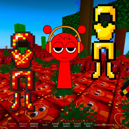 ⛏️ModdedCraft LAVA🔥 (SPRUNKI OREN)