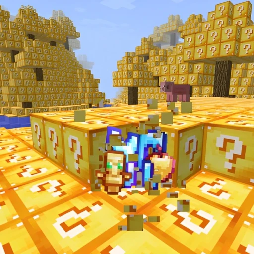 ⛏️ModdedCraft💛 (GOLD LUCKY BLOCKS)