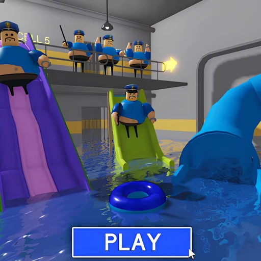 🌊WATERPARK BARRY'S PRISON RUN BUT WITH ITEMS!🌊