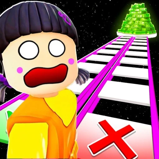 The $1,000,000 Glass Bridge (Squid Game)