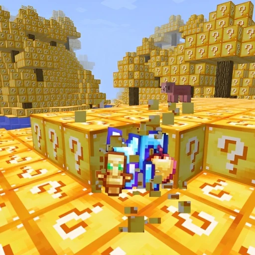 ⛏️ModdedCraft💛 (GOLD LUCKY BLOCKS)