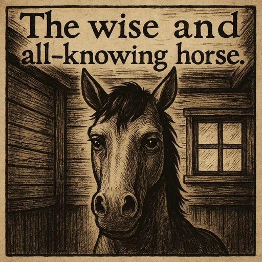 The wise and all-knowing horse