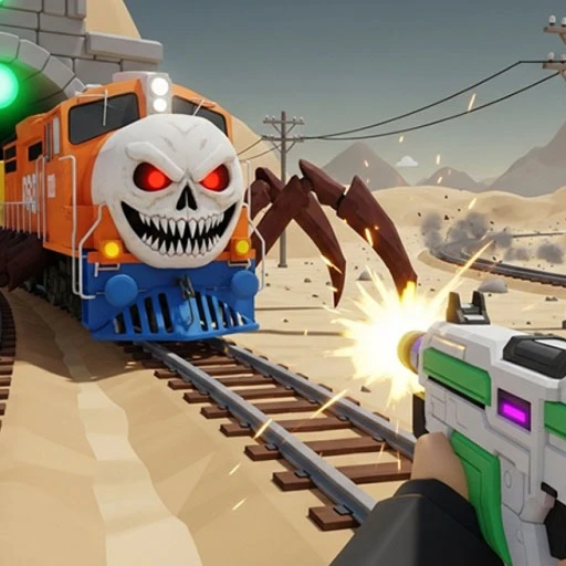 Shoot Train: Spider Attack