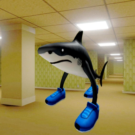Tralalero Tralala Shark Meme Backrooms
