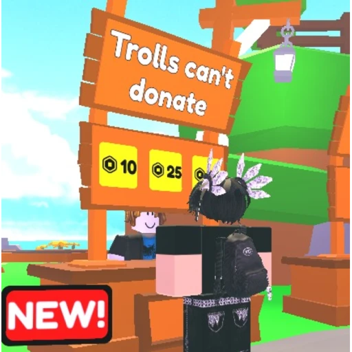 Trolls can't donate