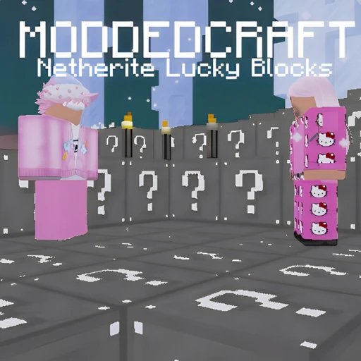 ⛏️ModdedCraft🖤 (NETHERITE LUCKY BLOCKS)