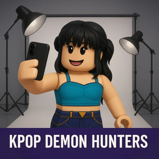 KPop Demon Hunters Rollercoaster (Selfie Stick)