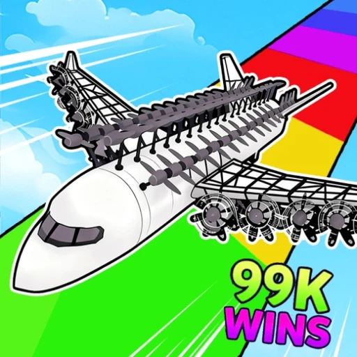 Plane Race with 99 Propellers!