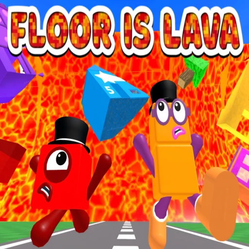 Numberblocks FLOOR IS LAVA