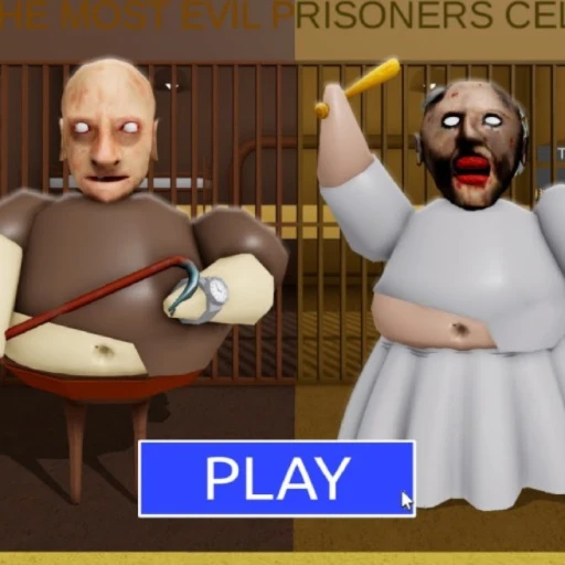 GRANNY VS GRANDPA PRISON RUN! (Obby)