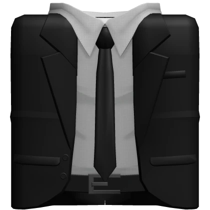 Black Coat with White Suit