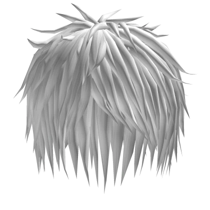 White Scene Messy Spiky Emo Hair