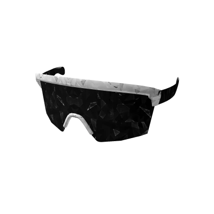 Sparkle Time Prestige Black Vortex Visor Shades