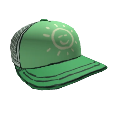 Green Cartoon Trucker Cap