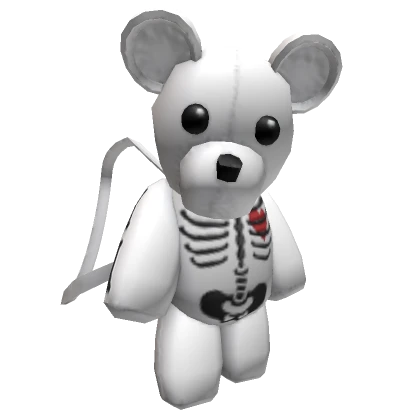 Y2K White Skeleton Teddy Bear [1.0]