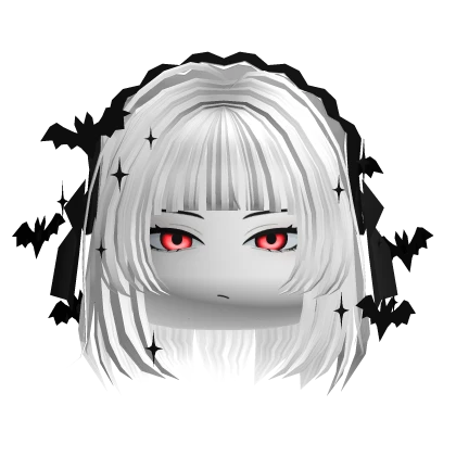 🍀Halloween Pompous Vampire Girl w Goth Hair