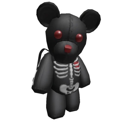 Y2K Black Skeleton Teddy Bear [3.0]