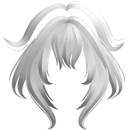 Fox Tips Anime Bangs Messy White