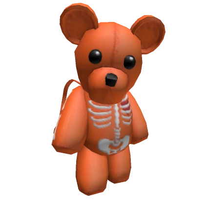 Y2K Orange Skeleton Teddy Bear [3.0]