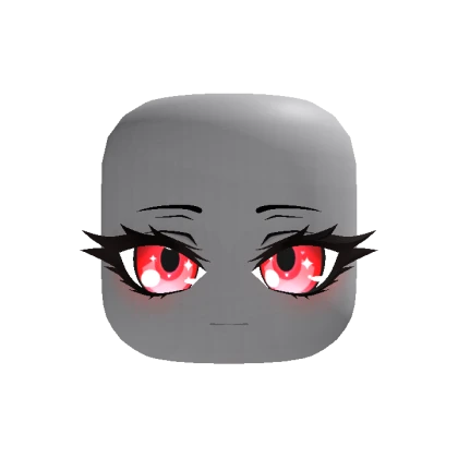 Animated Cute Chibi Face - Red