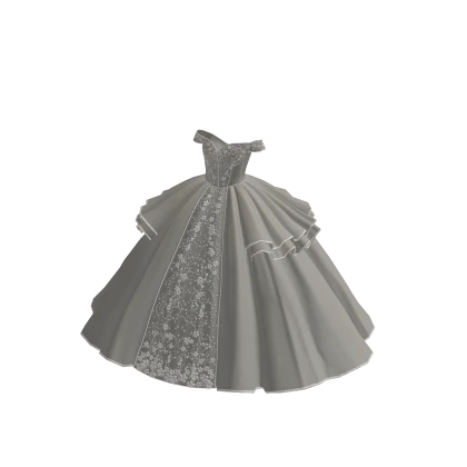 White Puffy victorian ball gown