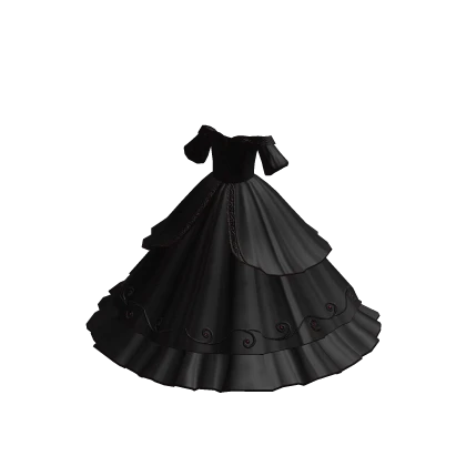 Black Elegant princess gown