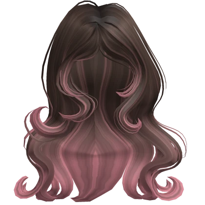 Wavy Mystical Swirls in Brown Pink Ombre