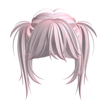 pink Y2K kawaii cute hair pigtails