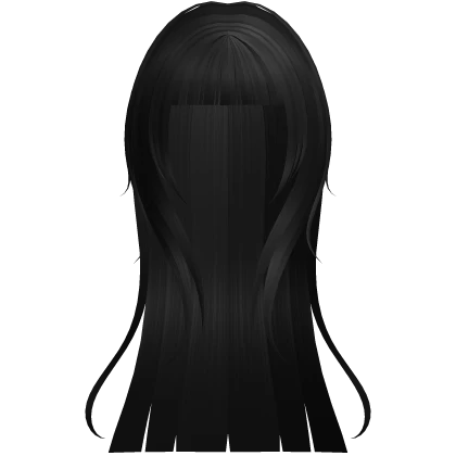 🤍 gothic vampy blunt layered hair black