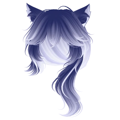 Fluffy Anime Hairstyle with Cat Ears (Moonlight)