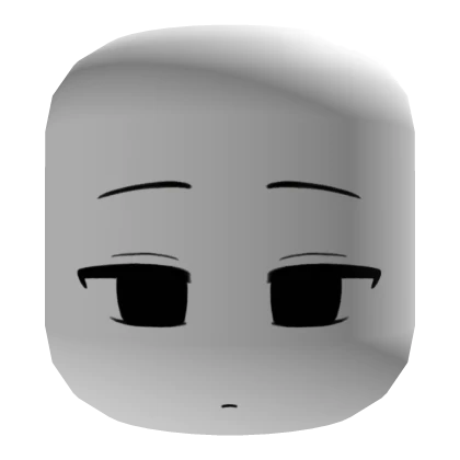 Emotionless Anime Face Mask