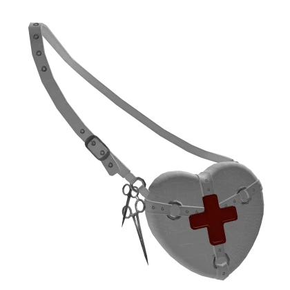 1.0 ♡ Nurse Crossbody Bag Satchel ♡ White / Red