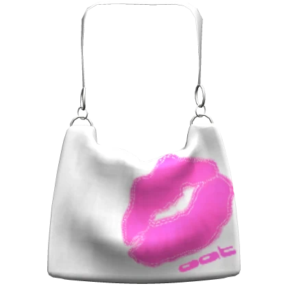 Lipstick Stained White Bag 1.0